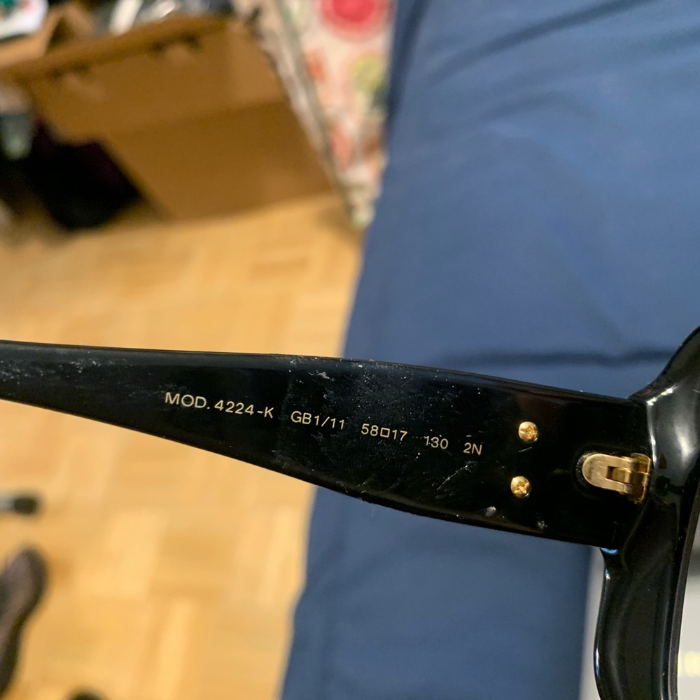 Versace Black Gradient Square Sunglasses - image 9